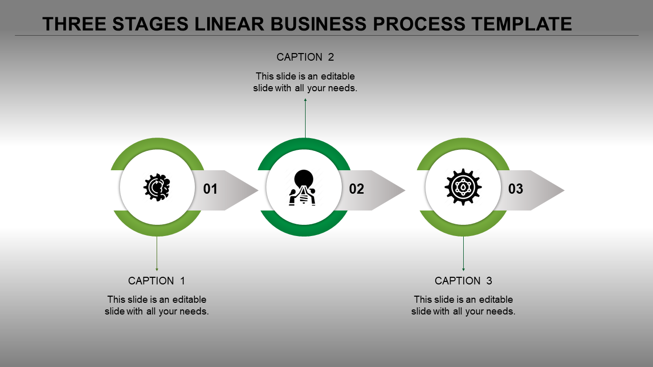business process template powerpoint-green-3
